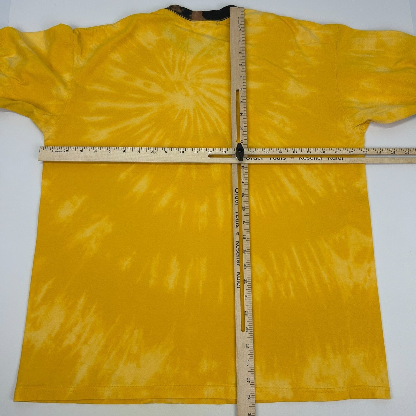 Vintage Y2Ks Pittsburgh Pirates Ringer T Shirt Nike MLB Tie Dye Yellow L Large