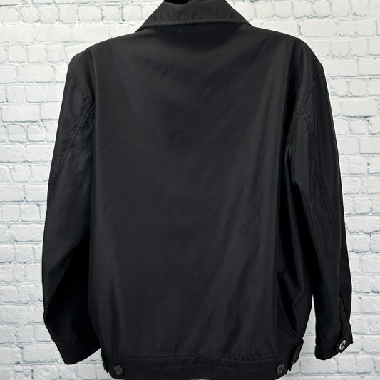 Vintage Fremont Hotel Casino Las Vegas Jacket Gambling Gambler Black M Medium