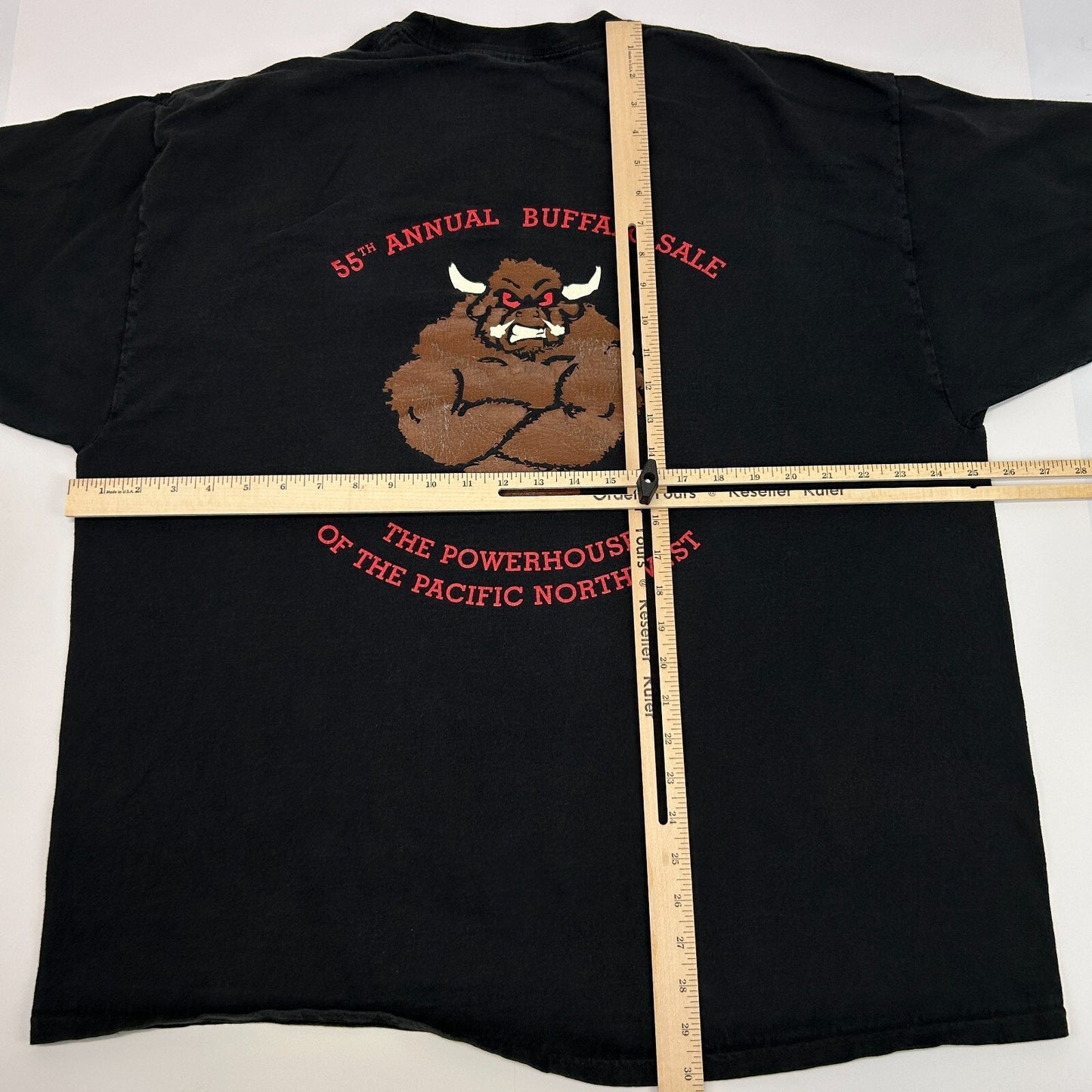 Manheim Seattle Buffalo Sale T Shirt Mens 2XL XXL Black Short Sleeve Graphic Tee