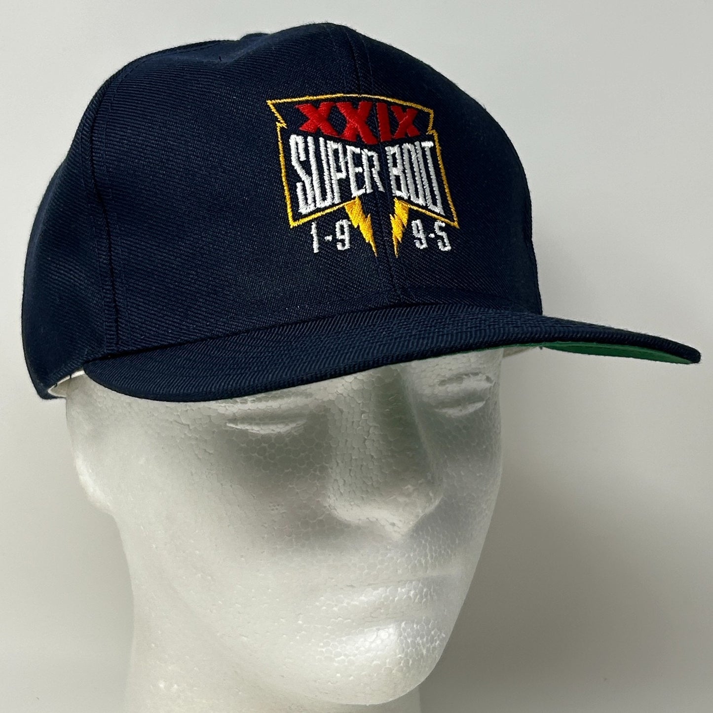 Vintage 90s Super Bowl 1995 Hat Baseball Cap San Diego Chargers Snapback Blue