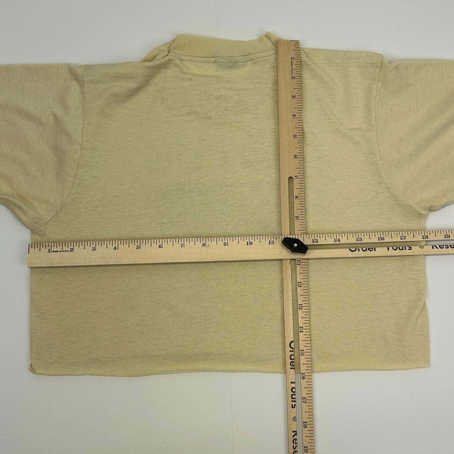 Vintage Pittsburgh New Hampshire Crop Top T Shirt Mens S Small Beige Night Life