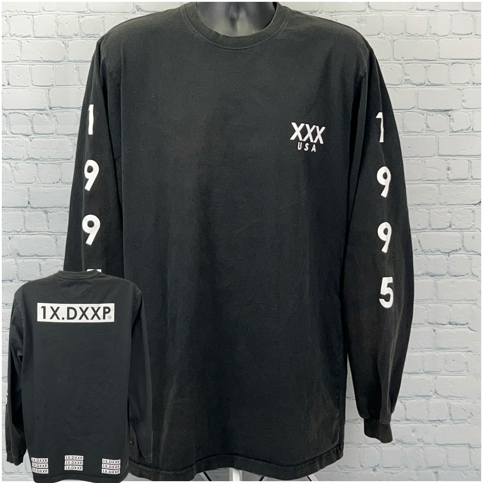 IO B. SOUL LONG 10th Tシャツ ブラック VALLAD XL 10 Deep T Shirt Black Long Sleeve | Neon Vintage