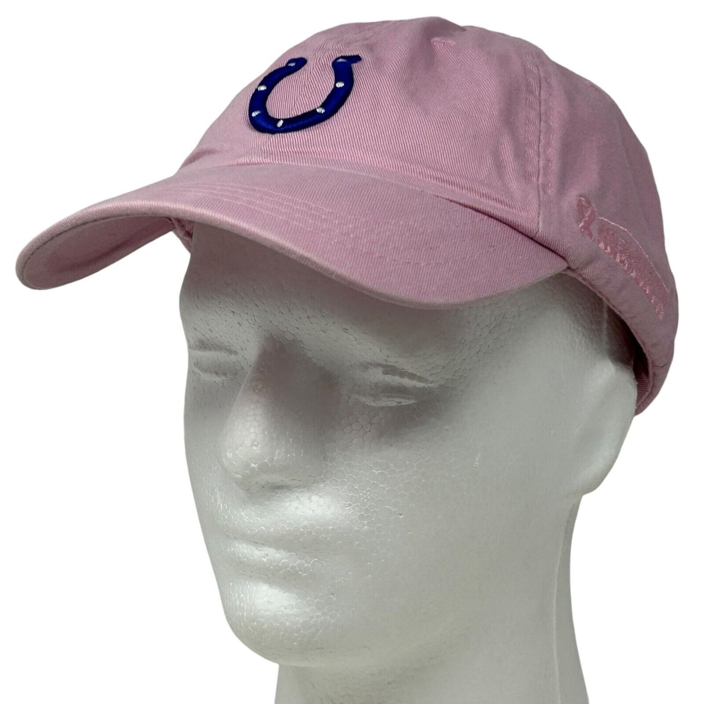 Indianapolis Colts Womens Dad Hat Cap Pink Strapback Reebok Football 6 Panel - Neon Vintage