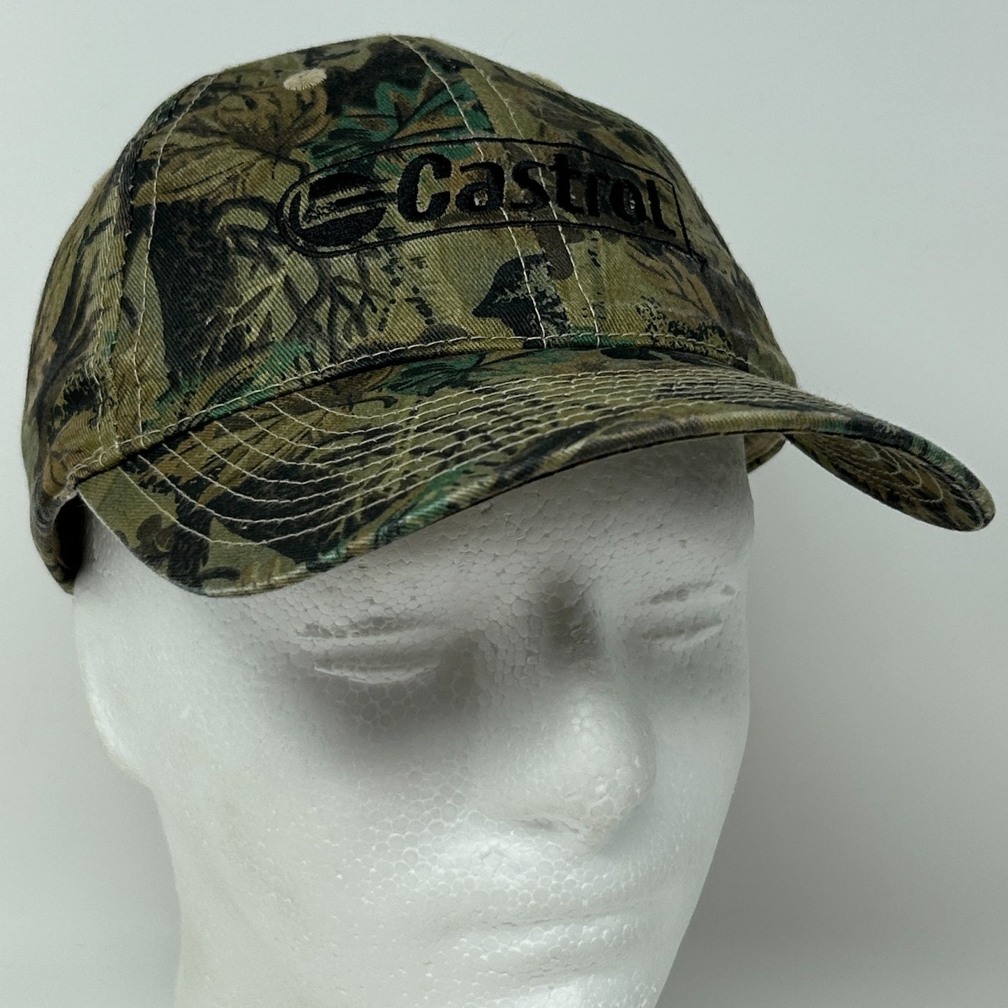 Castrol Oil Camo Hat Baseball Cap Hunting Mechanic Camouflage Green Snapback