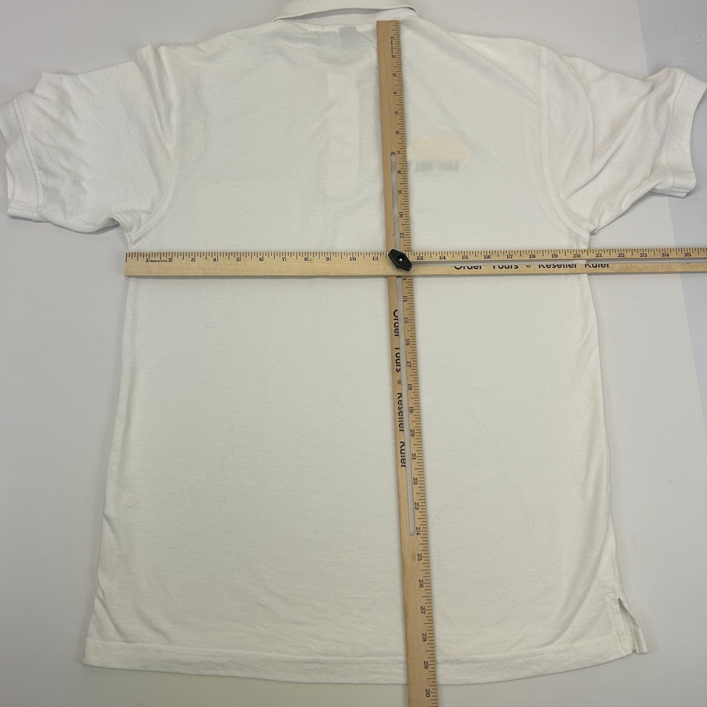 Vintage Y2Ks East Hill Video Polo Shirt Media Short Sleeve Pocket White M Medium