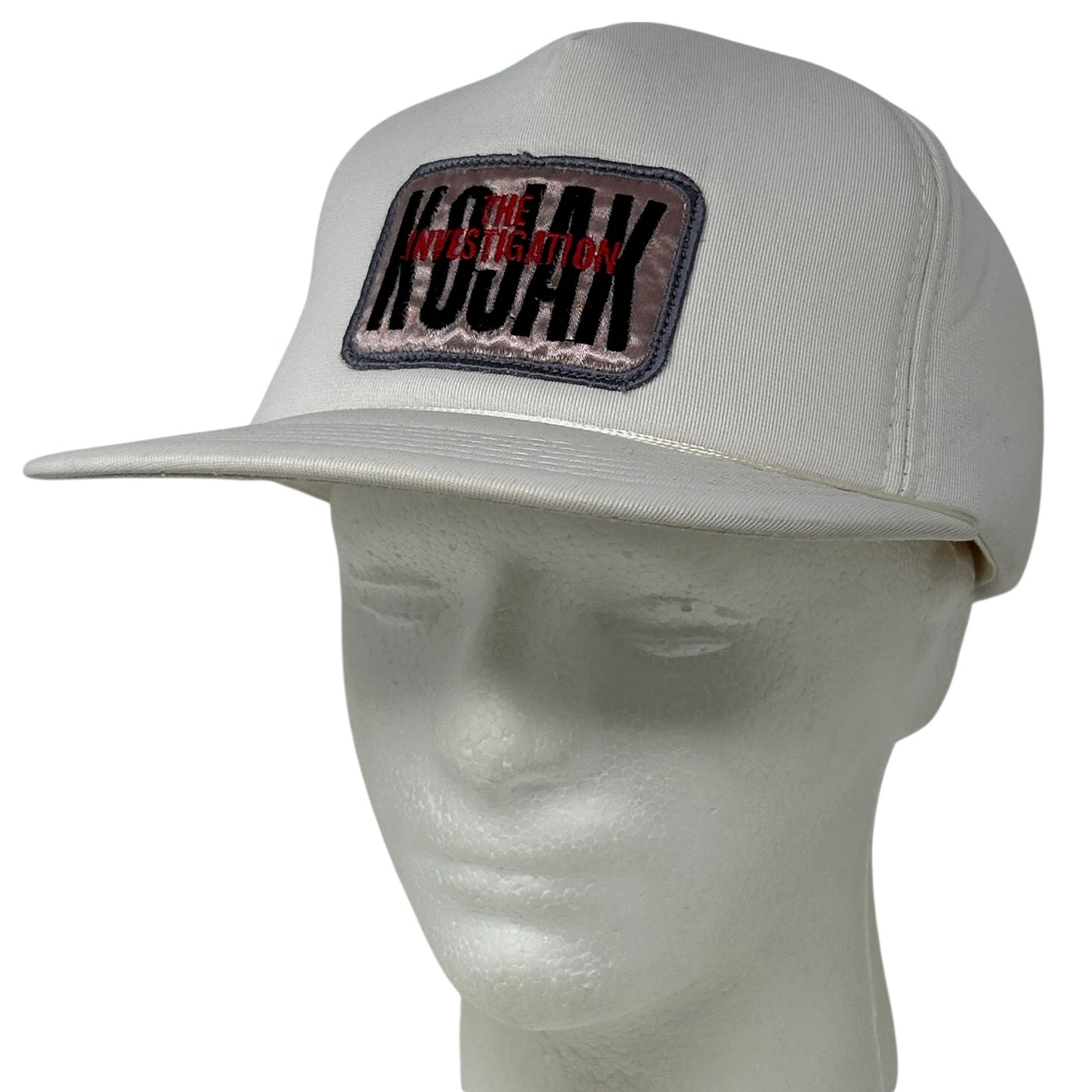 Vintage 70s 80s Kojak The Investigation Hat Cap TV Show Full Foam Snapback White - Neon Vintage