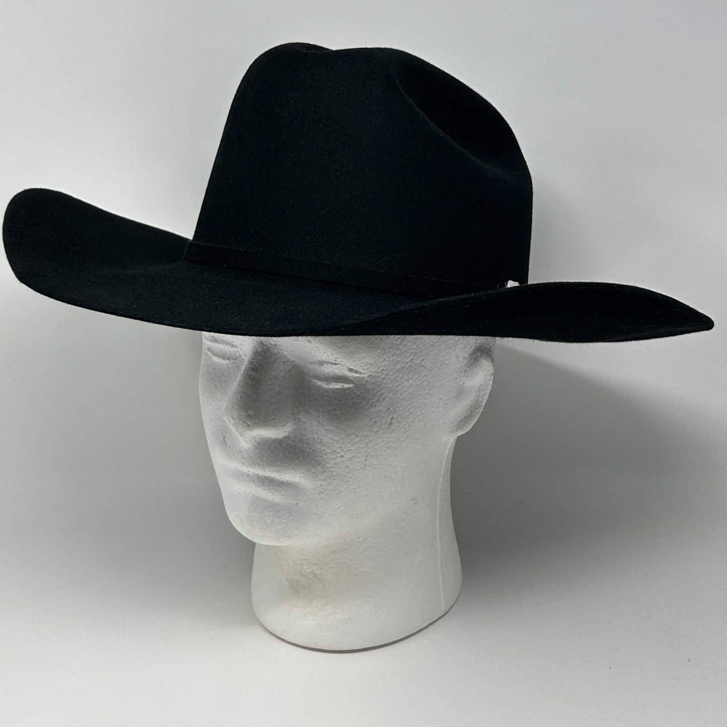 Resistol 6X Beaver Cowboy Hat Western CSCOLE 4 Inch Brim Long Oval Black 7 1/4