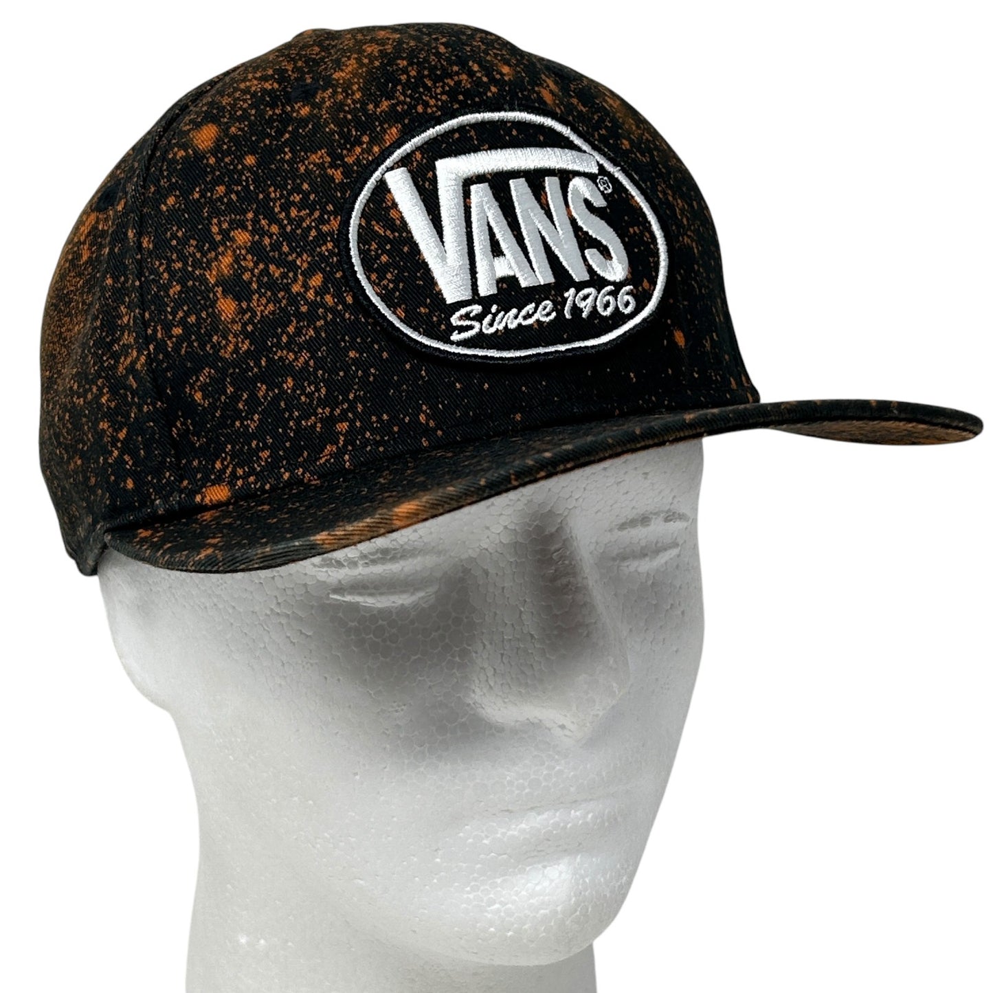 Vans Patch Hat Baseball Cap Skater Skating Skateboarding 6 Panel Snapback Black