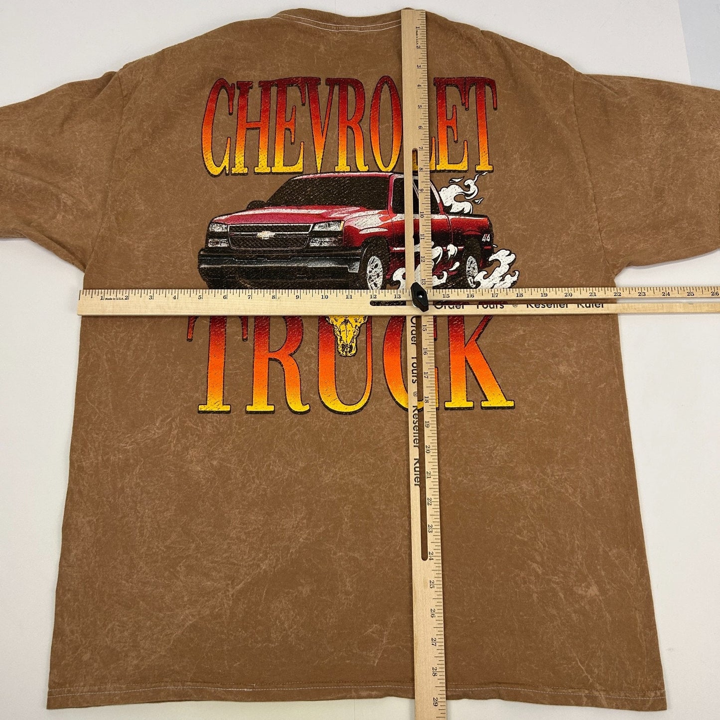Chevrolet Silverado Pickup Truck T Shirt Chemistry GM Official Brown L Large