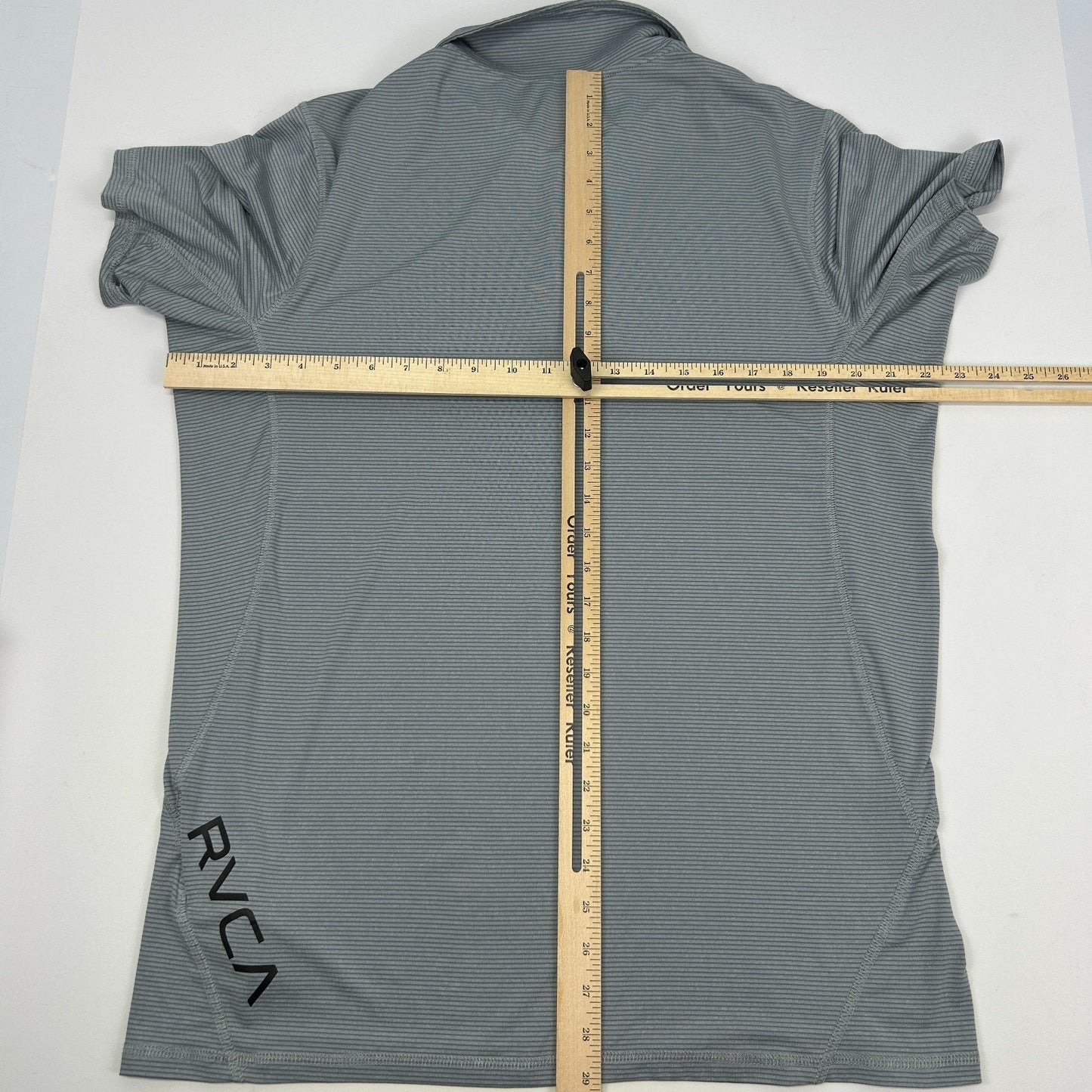 RVCA Sport Vent Polo Shirt PM Tenore Skater Surfer Surfing MMA Gray L Large