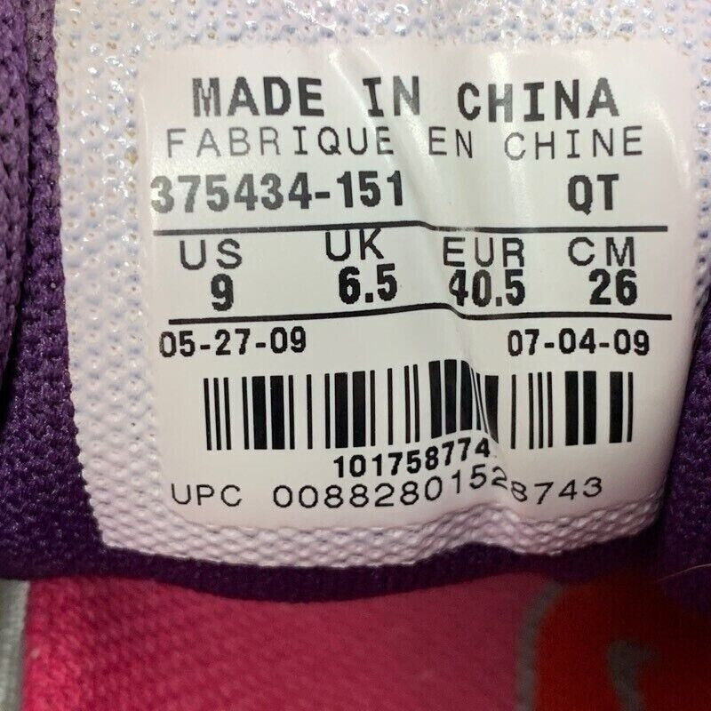 Nike Shox Turmoil 2 - Zapatillas para correr para mujer, color blanco, rosa, 375434-151, talla baja, 9