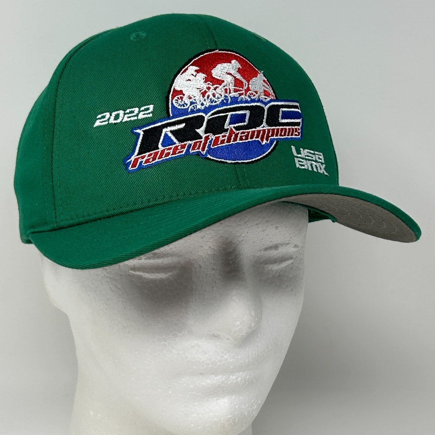 USA BMX Race of Champions 2022 Hat Baseball Cap Tulsa ROC Race Snapback Green