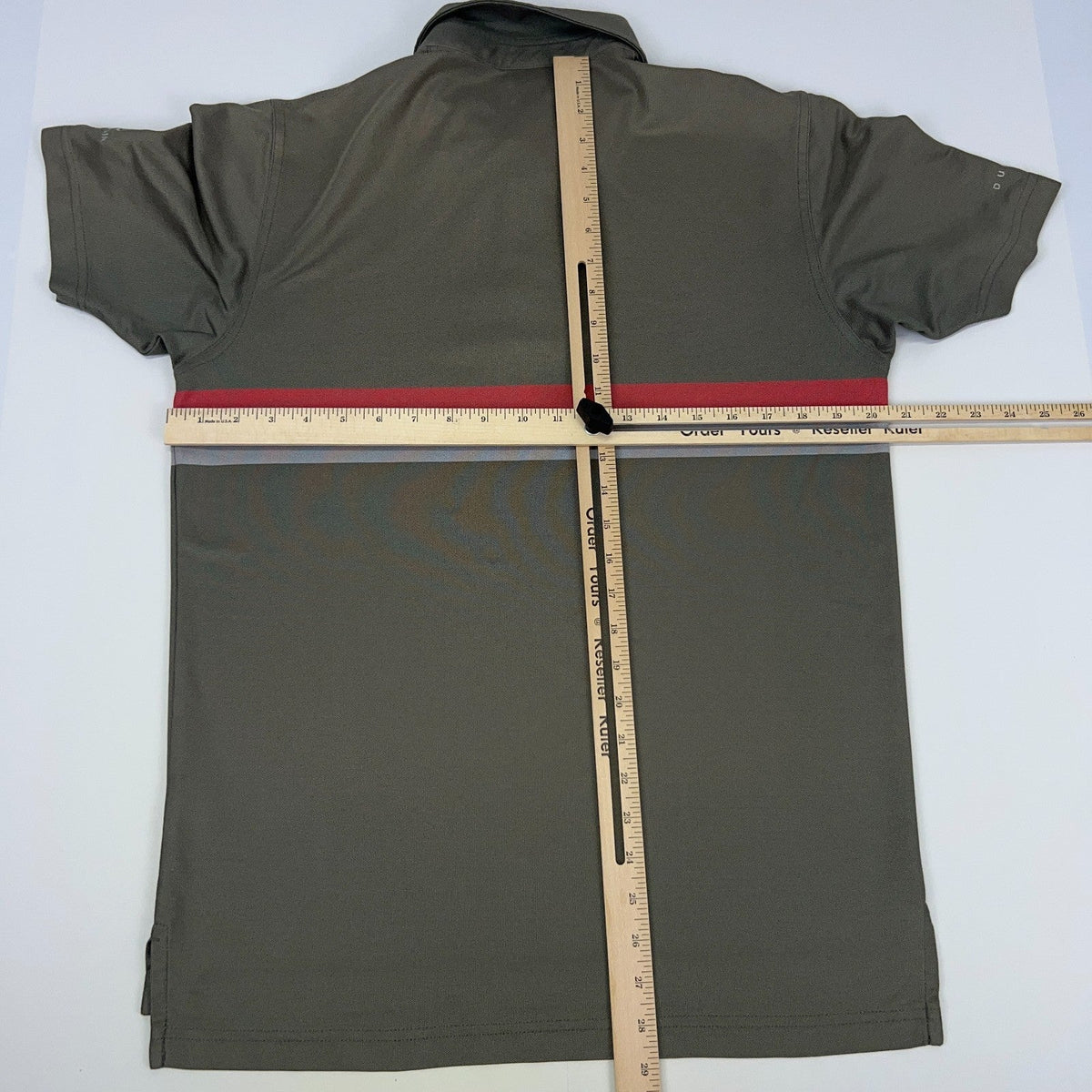 TPC Summerlin Las Vegas Dunning Golf Polo Shirt Mens M Medium Olive Green Stripe