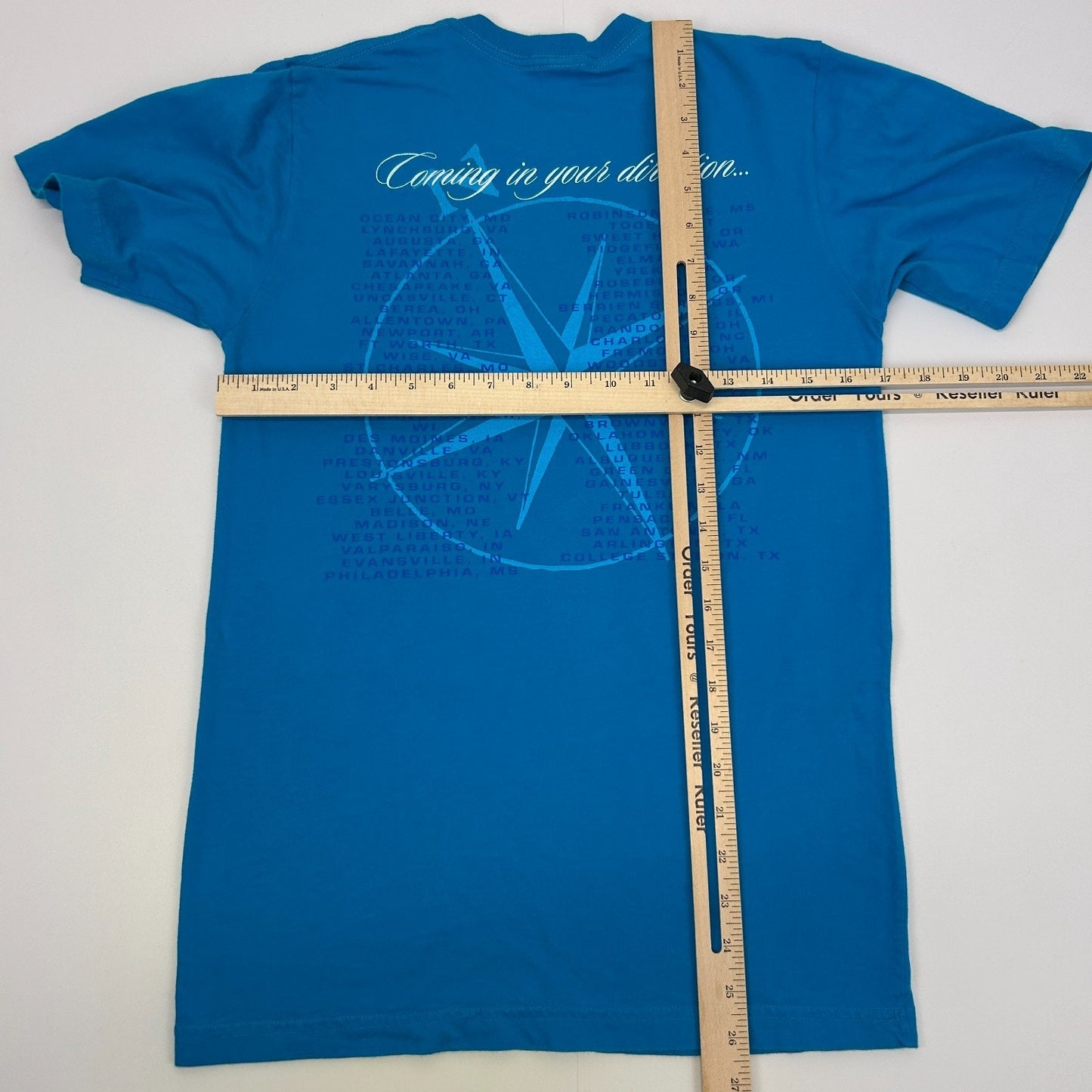 Billy Currington 2009 Tour T Shirt Coming In Your Direction Country Blue S Small