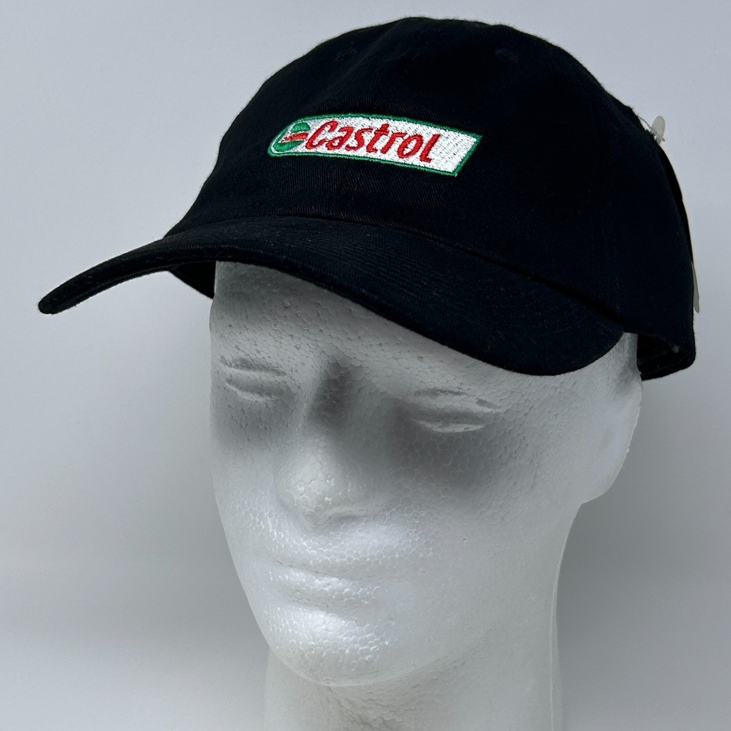 Castrol Oil Dad Hat Baseball Cap Mechanic Auto Repair Black Strapback 6 Panel