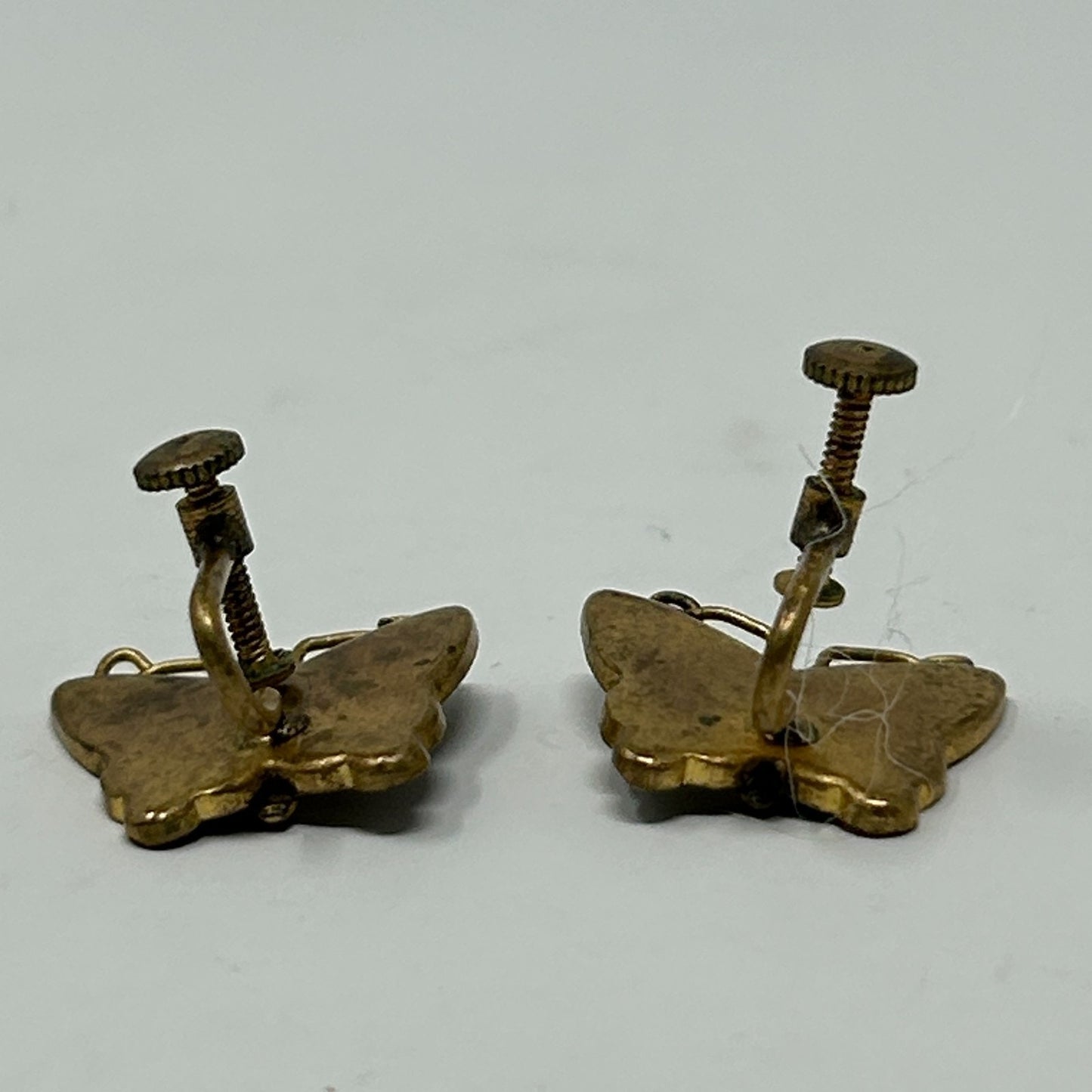 Vintage K24 Japanese Damascene Butterfly Jewelry Set Necklace Bracelet Earrings