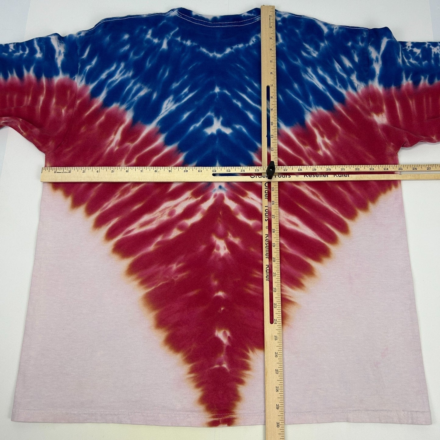 The Punisher T Shirt Blue Tie Dye Marvel Comics Patriotic USA American 2XL XXL