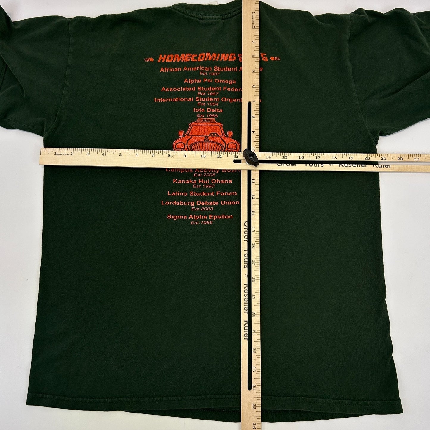 Vintage Y2Ks University of La Verne T Shirt ULV 2005 Homecoming Green M Medium