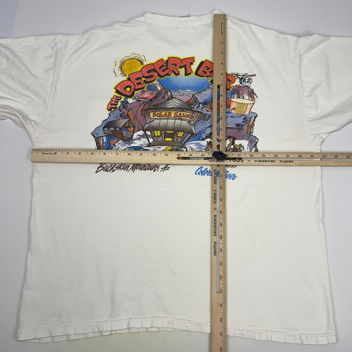 Desert Bar Nellie E Saloon T Shirt XL X-Large Arizona Colorado River Pocket Tee