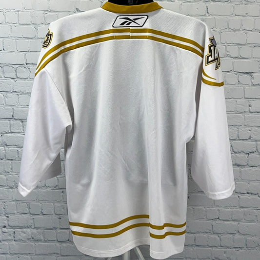 Portland Lumberjax Jersey White NLL Lacrosse Official Reebok Shirt L Large