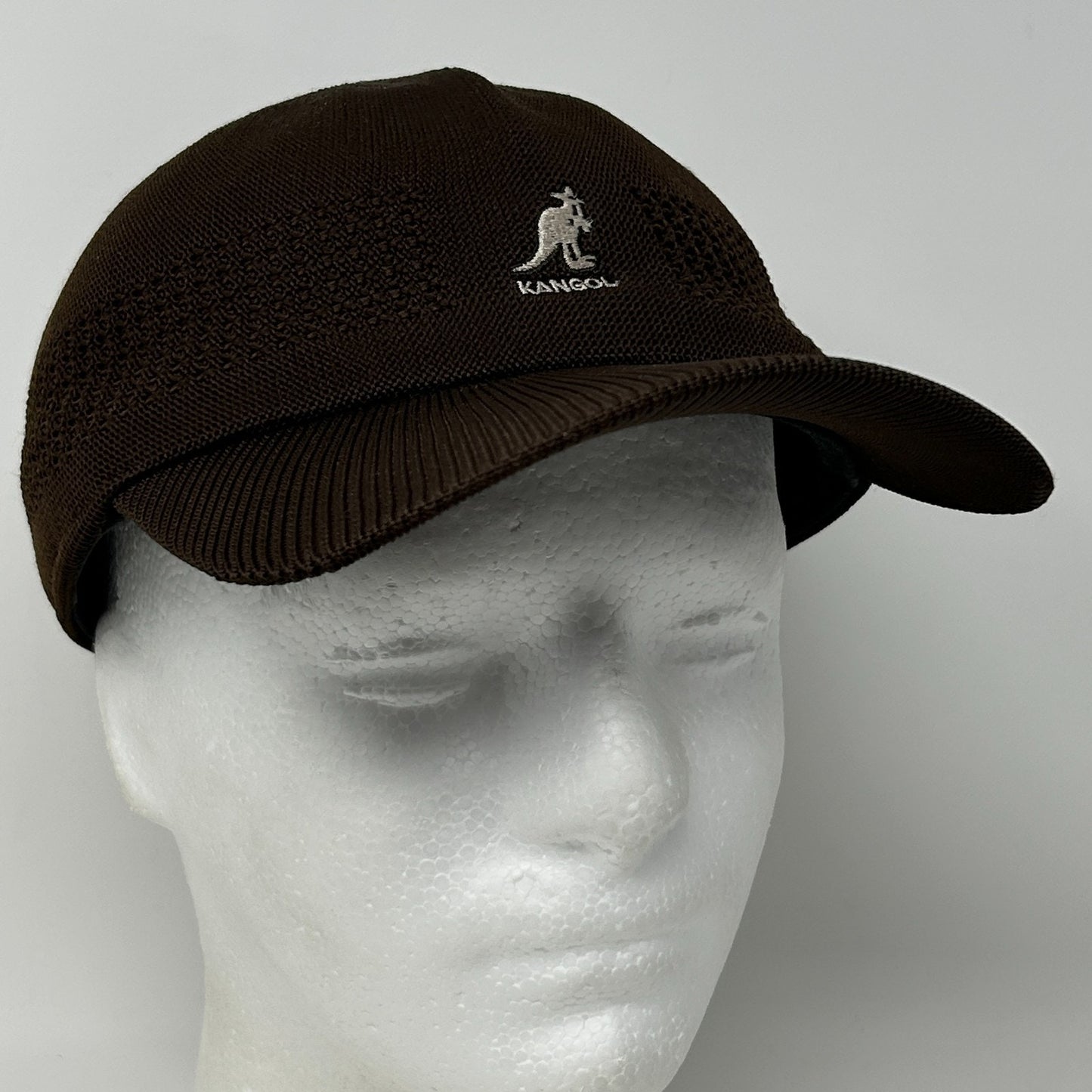 Kangol Tropic Ventair Spacecap Hat Baseball Cap Brown Flex Fitted Mens M Medium