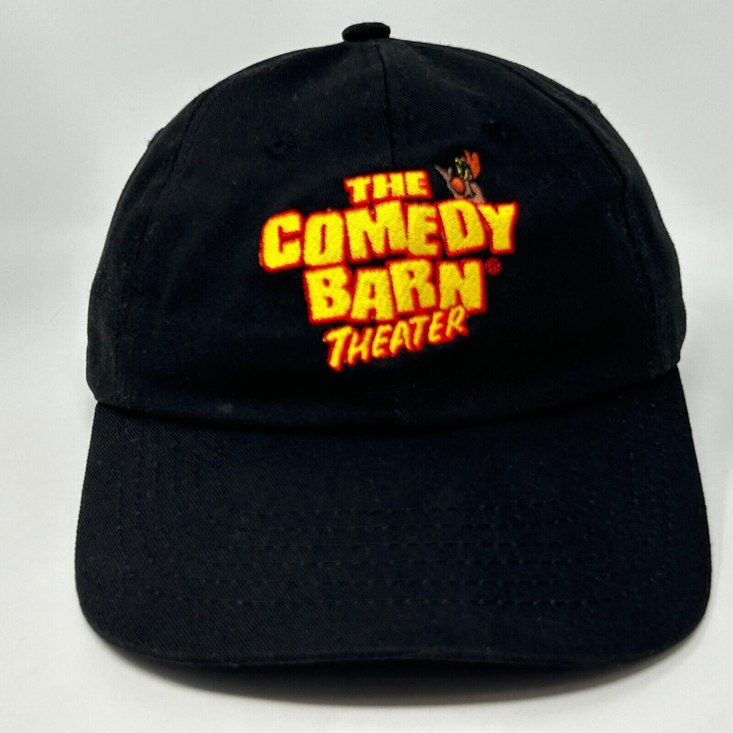The Comedy Barn Theater Hat Cap Black Pigeon Forge Tennessee Strapback 6 Panel