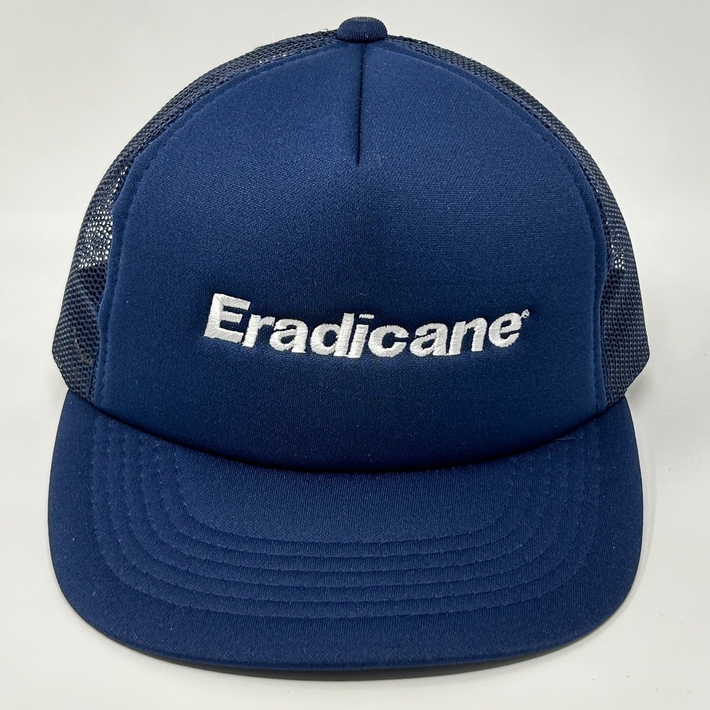 Vintage Eradicane Herbicide Trucker Hat Cap Blue 80s Farmer Pesticides Snapback