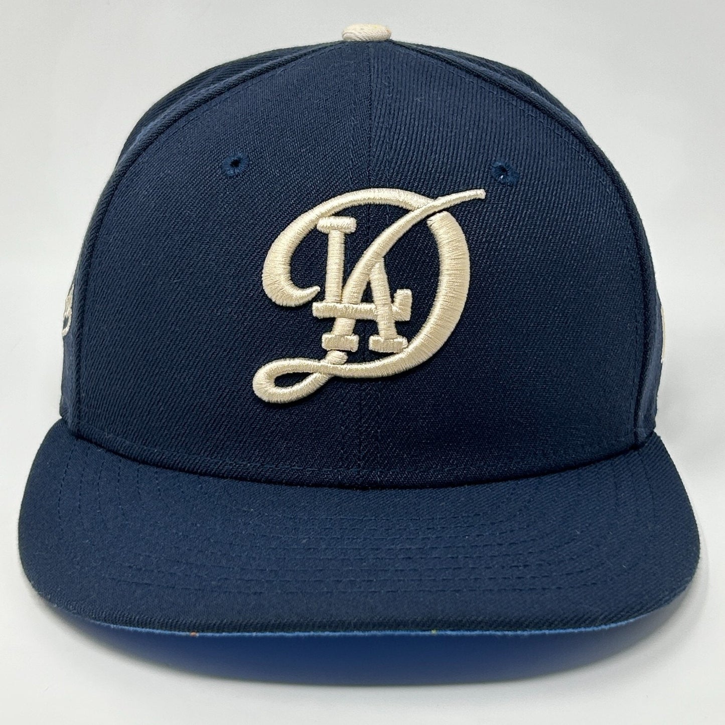 Los Angeles LA Dodgers LAD Hat Baseball Cap Fitted 7 1/4 Blue New Era 59Fifty - Neon Vintage