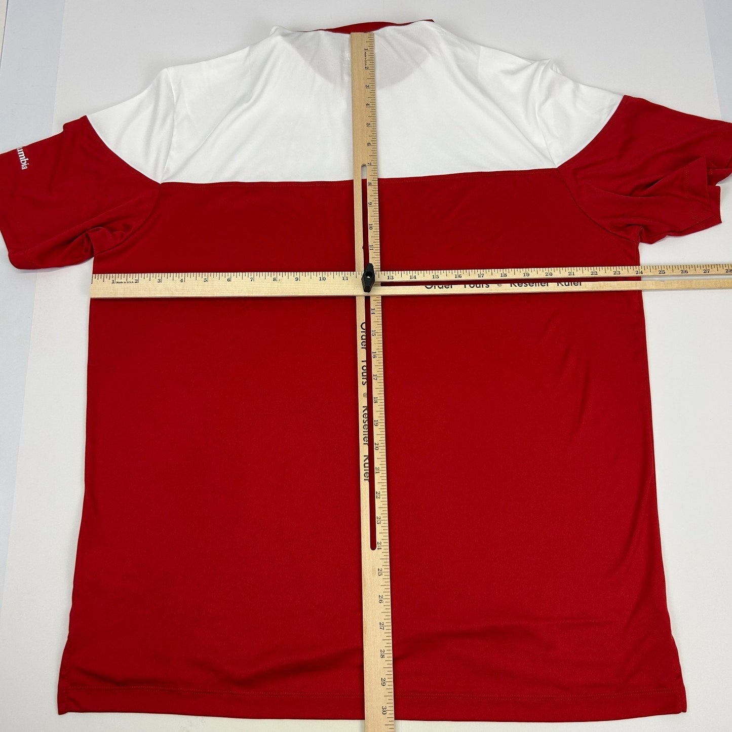 Toronto Raptors Polo Shirt Red Columbia Golf Omni Wick Best Ball NBA XL X-Large