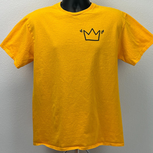 Black History T Shirt Yellow Malcolm X Tubman Angelou Douglass Unisex L Large