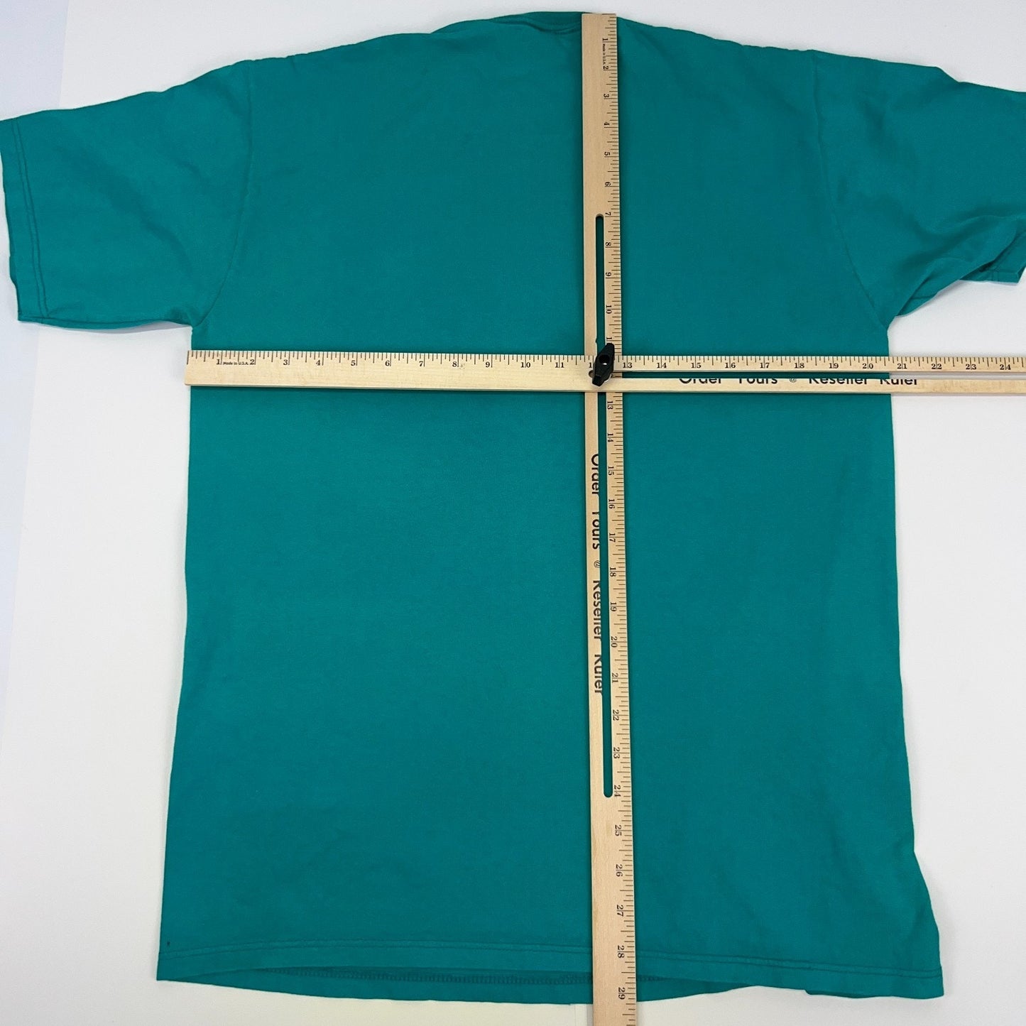 Vintage 90s Over the Hill T Shirt L Large Green Birthday Aging Old Made In USA
