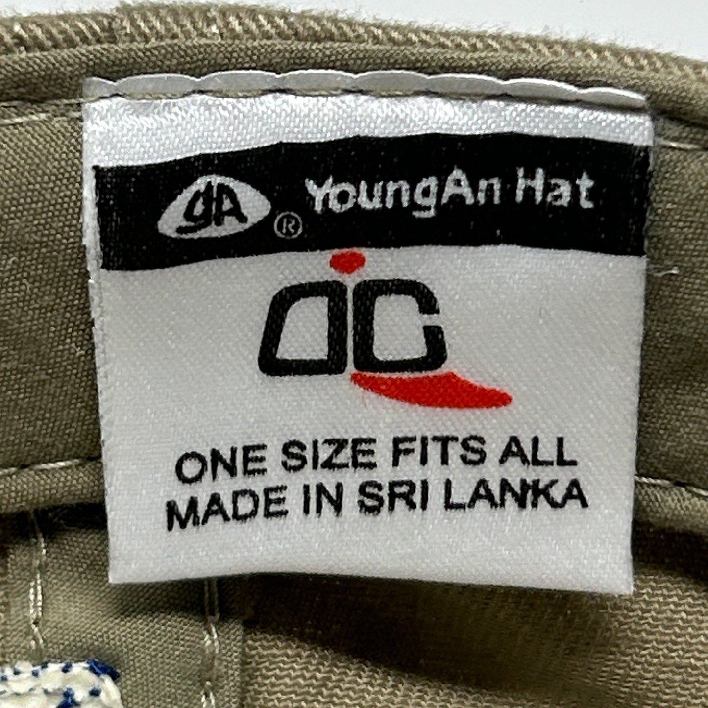 Vintage Rambow Outfitters Hat Cap Beige 90s Fishing FIsherman Strapback 6 Panel