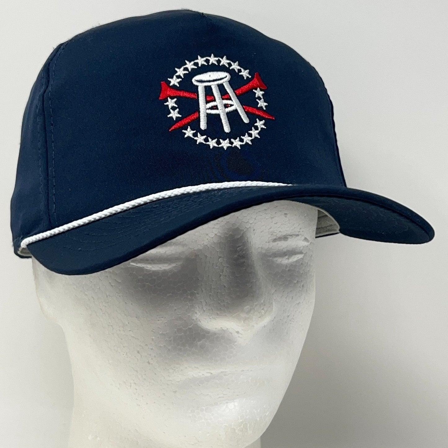 Barstool Sports Golf Hat Baseball Cap Golfer Blue Rope Corded Snapback Blue
