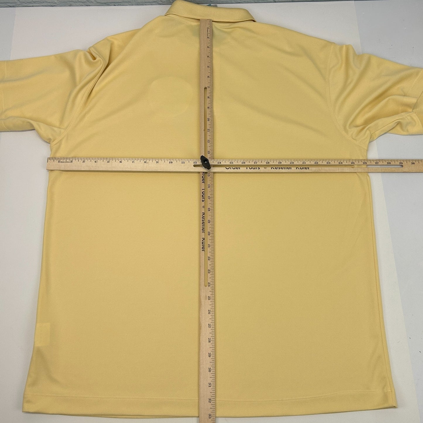 Nike Golf Tree of Life Polo Shirt Golfing Golfer Dri Fit Yellow Mens XXL 2XL