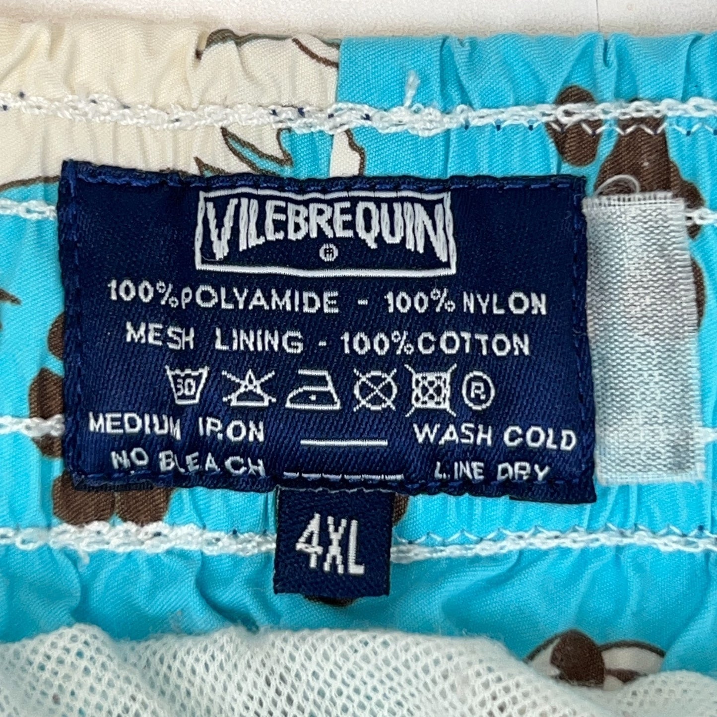 Vilebrequin Dogs Paw Prints Swimming Trunks Board Shorts Blue Swimmer XXXXL 4XL