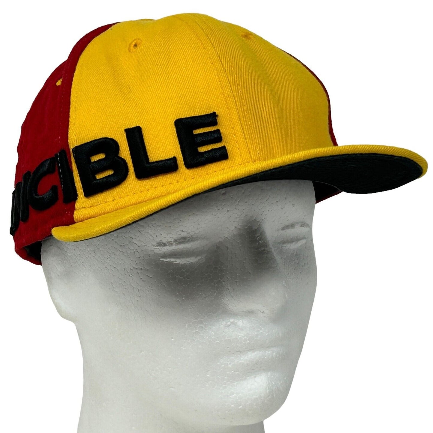 Invincible Iron Man Hat Cap Fitted 7 5/8 Red New Era 59Fifty Marvel Comics - Neon Vintage