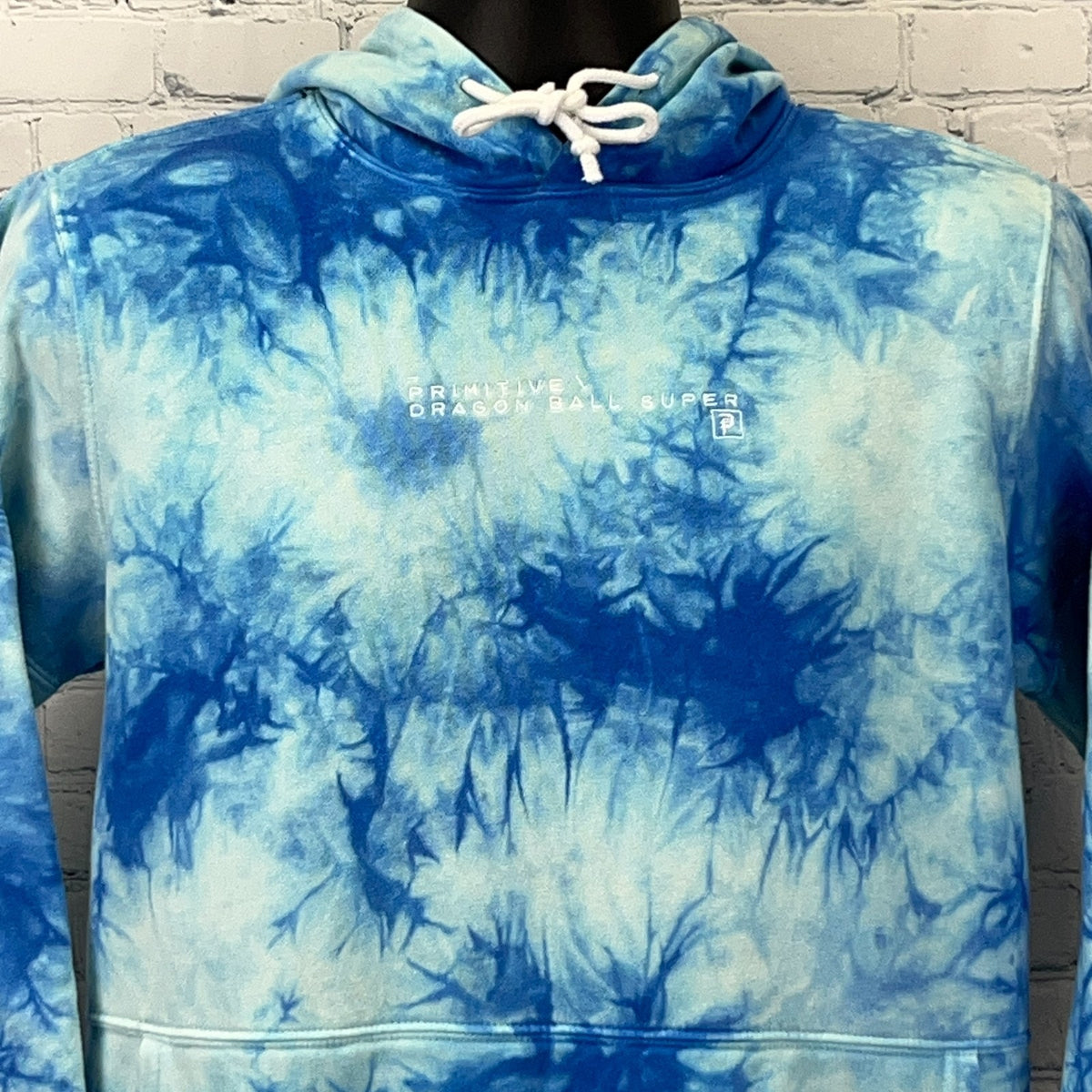 Primitive x Dragon Ball Super Hoodie S Small Hooded Sweatshirt Blue Tie Dye