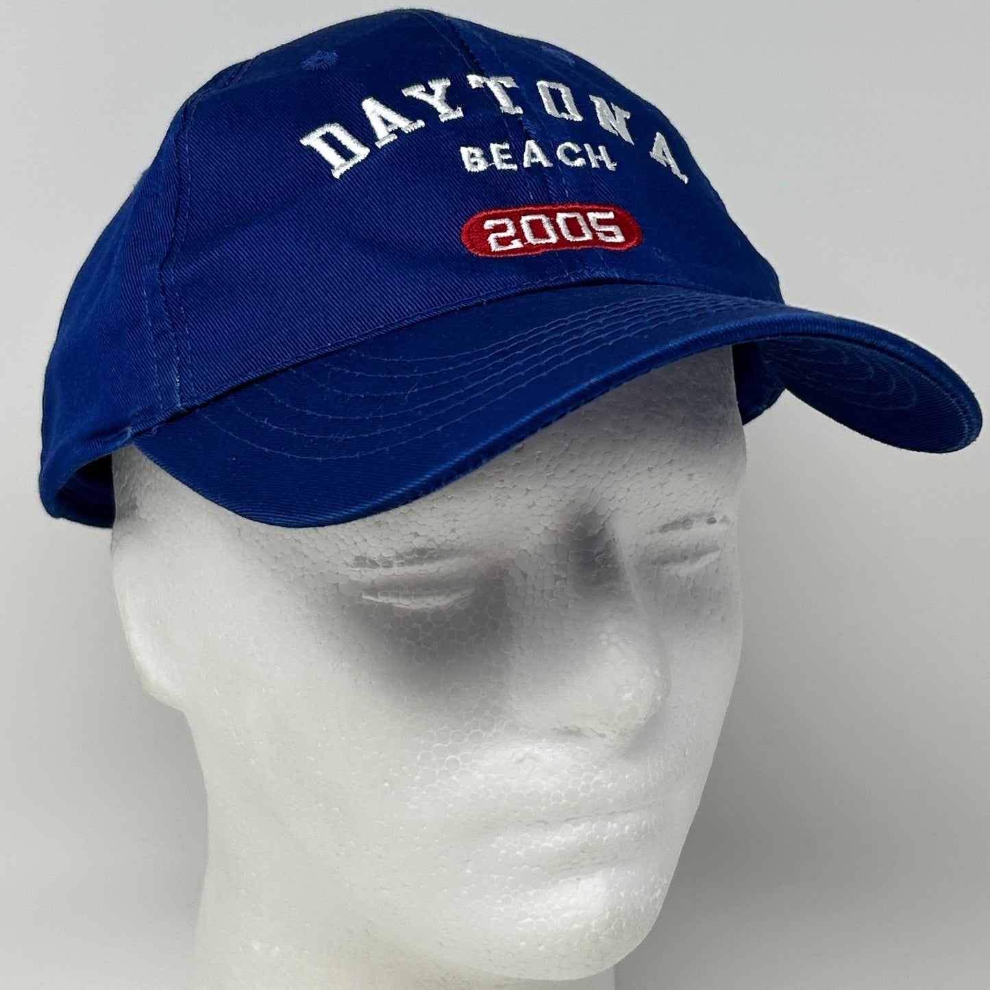 Vintage Y2Ks Daytona Beach 2005 Hat Baseball Cap Florida 6 Panel Strapback Blue