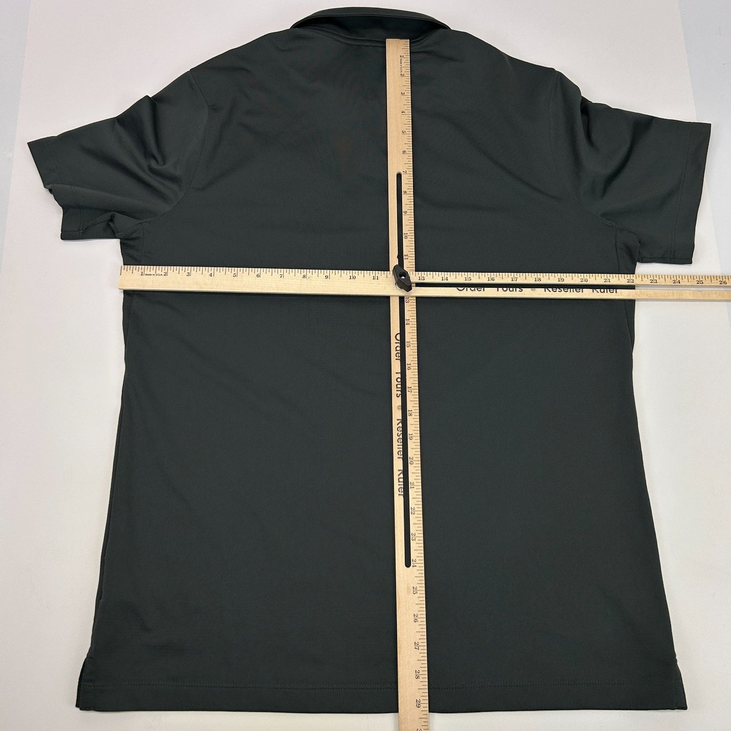 Las Vegas Raiders Polo Shirt Gray NFL Short Sleeve Nike Dri Fit Mens L Large