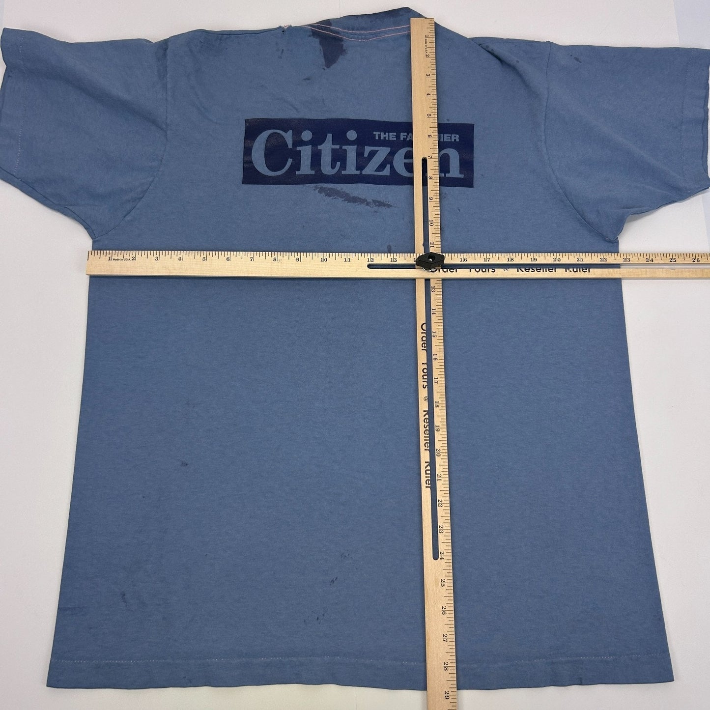 Vintage 80s 90s The Fauquier Citizen T Shirt Virginia Newspaper Blue XL X-Large