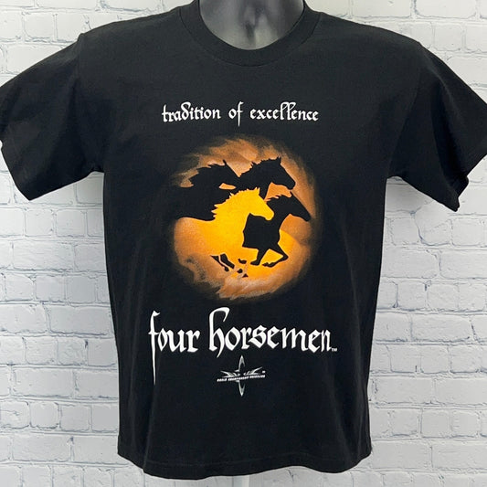 Vintage The Four Horsemen WCW NWO T Shirt Nitro Grill Las Vegas Black S Small