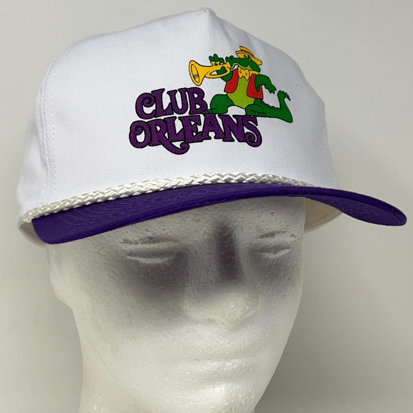 Vintage 90s Club Orleans Casino Las Vegas Hat Baseball Cap Hotel Snapback White