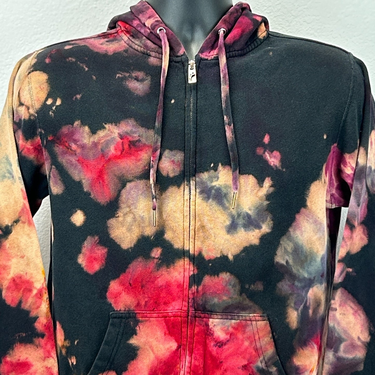 Insomniac EDC Hoodie Mens S Small Electric Daisy Carnival EDM Rave Tie Dye Black