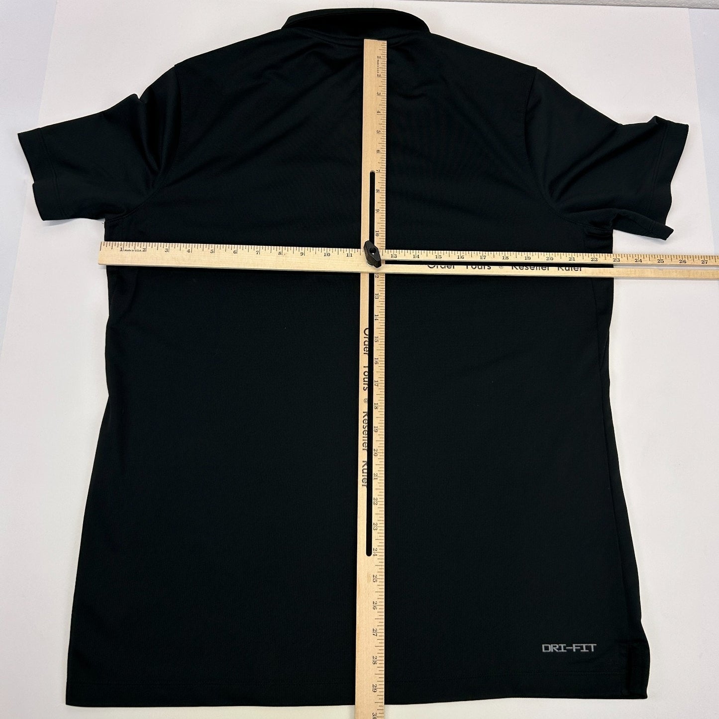 Las Vegas Raiders Polo Shirt Black NFL Short Sleeve Nike Dri Fit Mens L Large