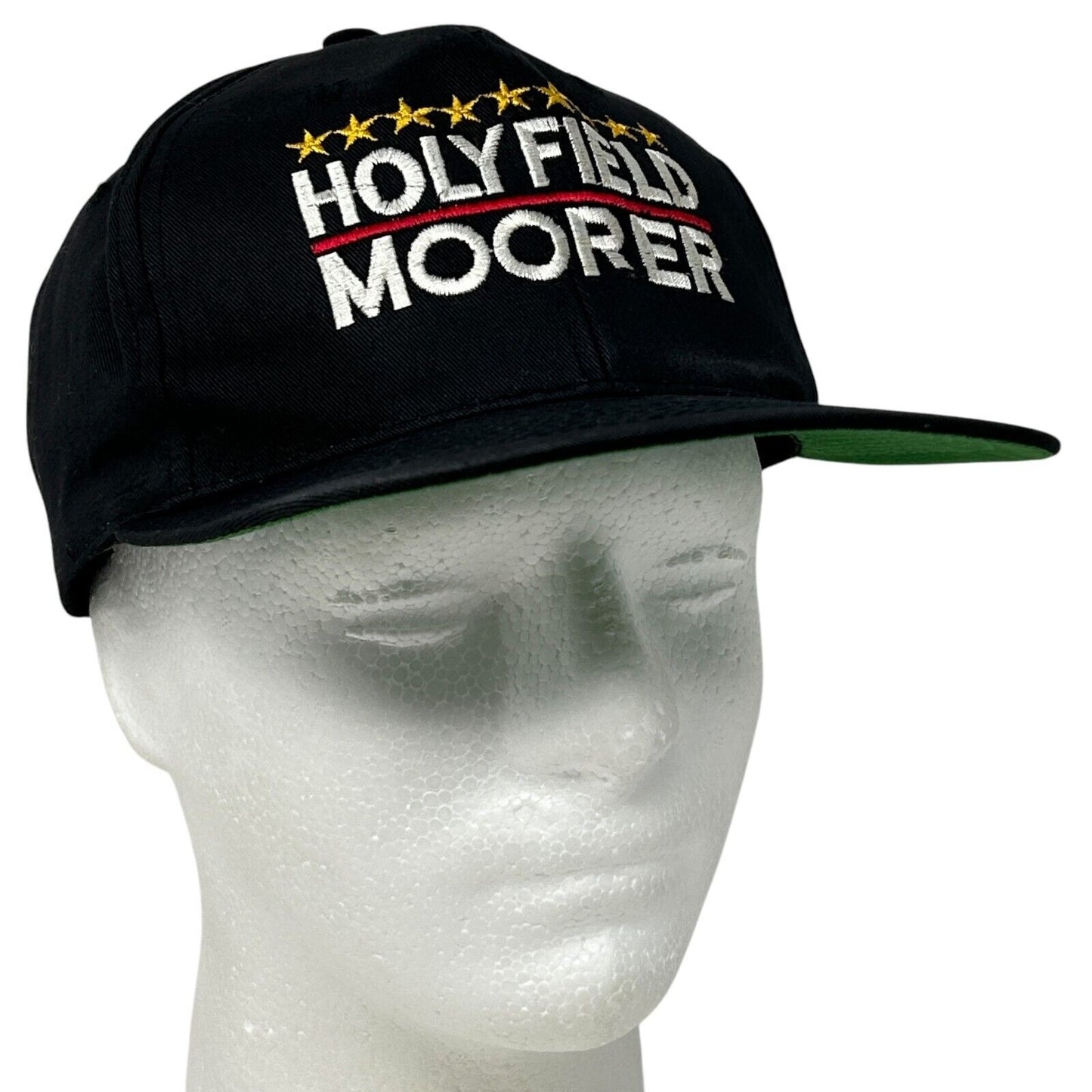 Vintage 90s Evander Holyfield vs Michael Moorer Hat Baseball Cap Snapback Black