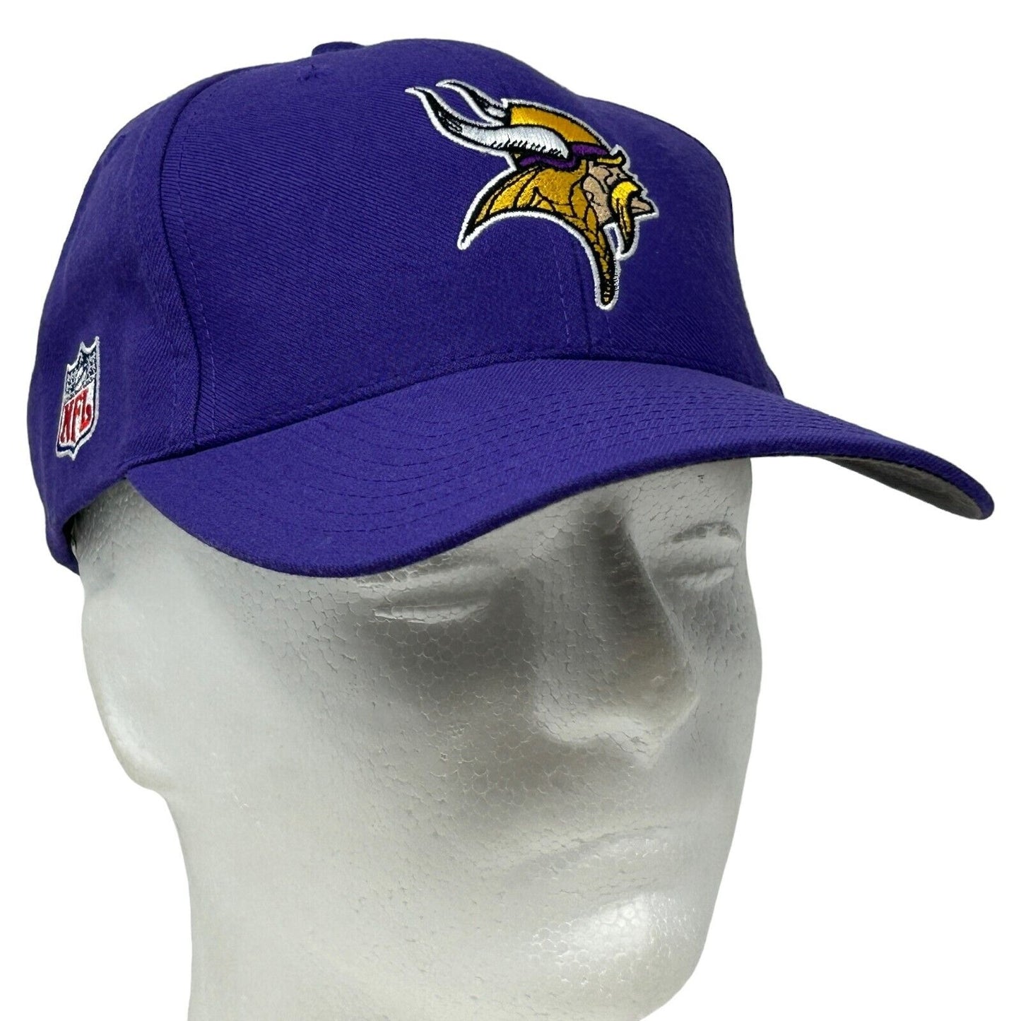 Vintage 90s Minnesota Vikings Hat Baseball Cap Motorola Purple NFL Football - Neon Vintage