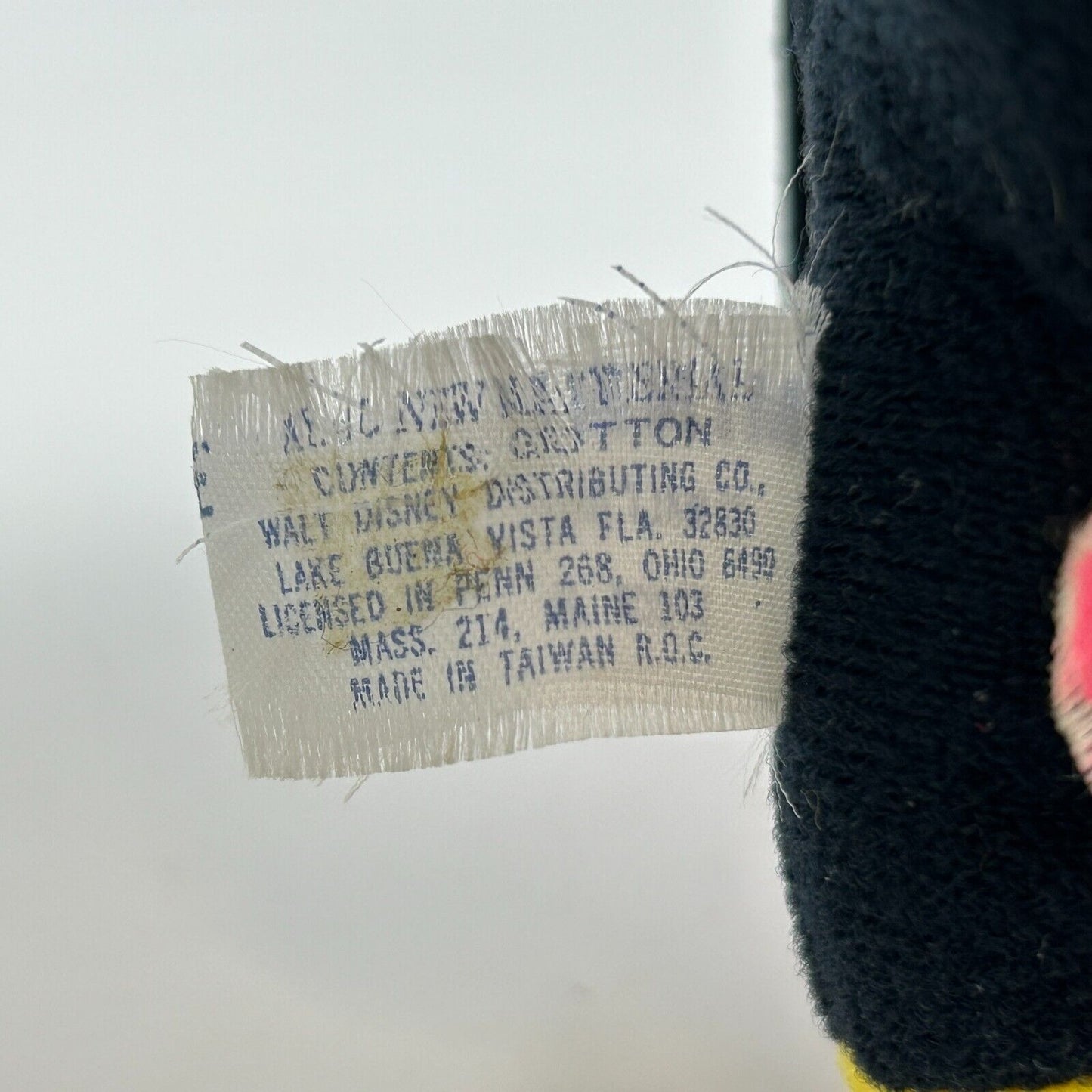 Vintage 70s Lot of Mickey and Minnie Mouse Plush Stuffed Animal Walt Disney 7"