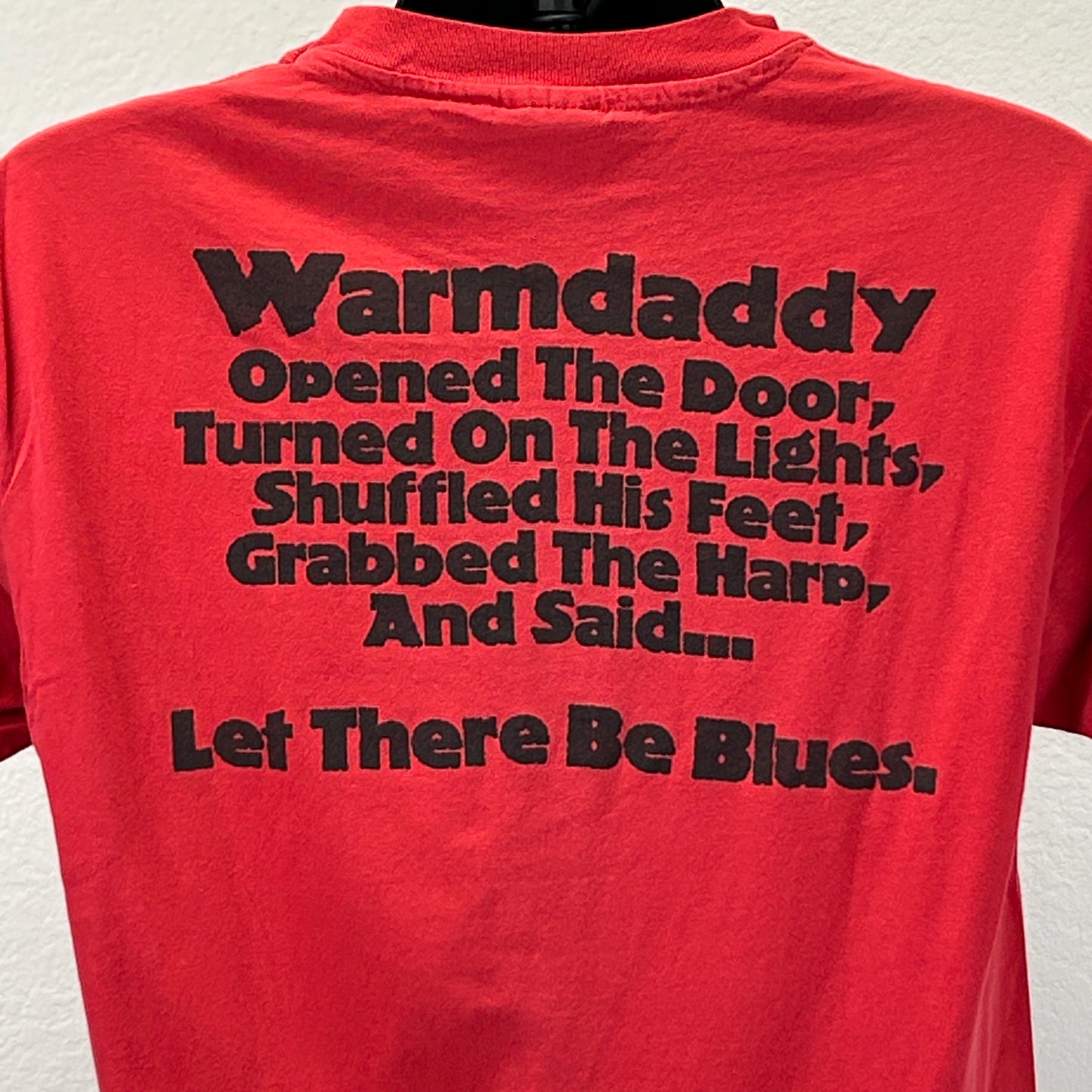 Vintage 90s Warmdaddys Philadelphia T Shirt Music Blues Jazz Reggae Red L Large