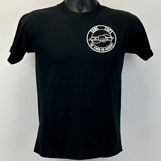 Vintage 80s Tae Kwon Do T Shirt Sung Cho Taekwondo Sarasota Black S Small