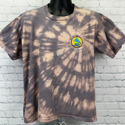 Vintage 90s Grammy Awards Logo T Shirt Music Made In USA Gray Unisex XL X-Large - Neon Vintage